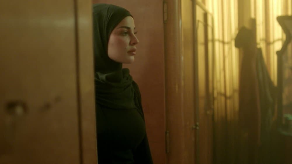 Nadine Nassib Njeim as Captain Sama in a promotional still from the Lebanese series 2020